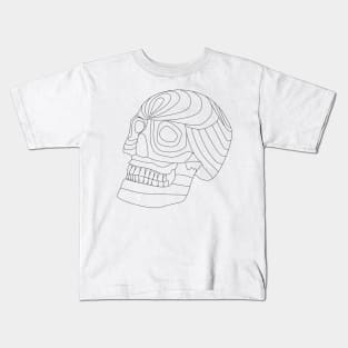 skeleton mask ecopop Kids T-Shirt